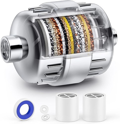 Stage shower head filter - head,