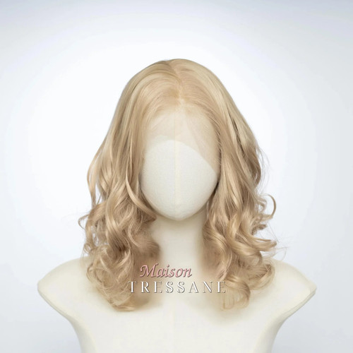 Perruque homme blond bouclée