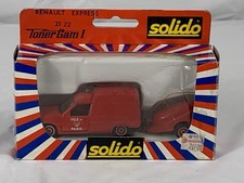 Solido: voiture, car, Renault Express et moto pompe, pompiers Paris. 1/43. 2