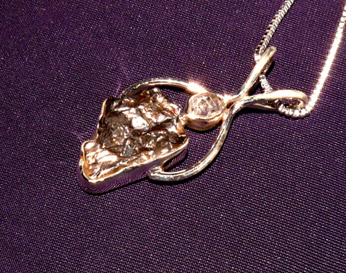 Pendentif météorite campo - pendentif,