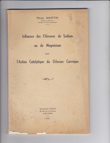 Influence des chlorures - chlorures, de