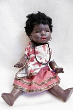 POUPÉE ANCIENNE - BÉBÉ CARACTÈRE NOIR HEUBACH KOPPELSDORF 22 cm