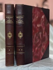 CASANOVA : MEMOIRES PAR BRUNELLESCHI. EXEMPLAIRE RELIÉ ENRICHI UNE LETTRE SIGNÉE