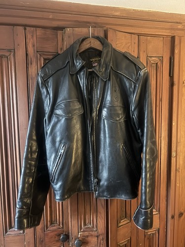 Vanson police leather jacket - vanson,