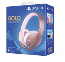Casque Gold rose Sony PS4 NEUF