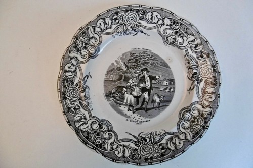 Ancienne assiette faience - ancienne,