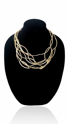 Silver necklace pendant gold - silver,
