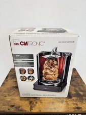Clatronic DVG 3686 - Rôtissoire verticale - Kebab - 1400 W Noir