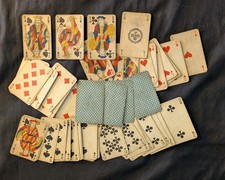 Jeu De Cartes Ancien BP Grimaud, Tampon Taxe 1890, Incomplet manque 1 Carte