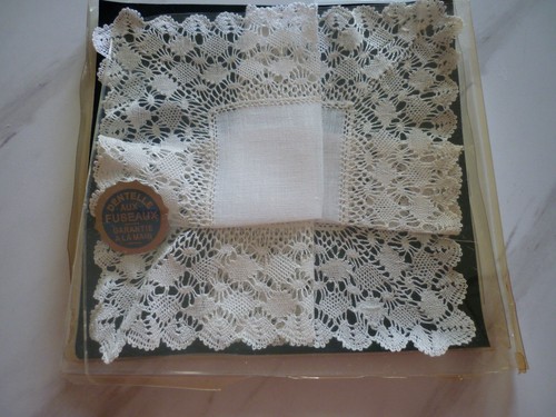 Mouchoir ancien dentelle - mouchoir,