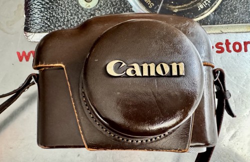 Canon vintage sac cuir pour - canon, en