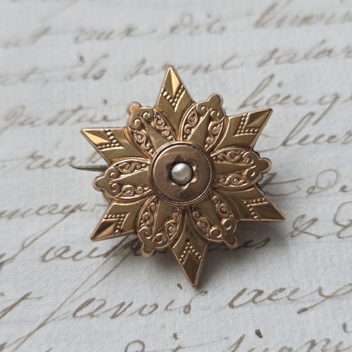 Broche etoile plaqué - broche,