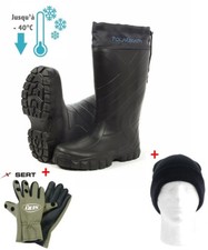 Pack grand froid, Bottes Thermo Polar + Gants néopréne doigts amovibles + Bonnet