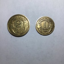 Lot 1 Et 2 Francs Morlon 1935