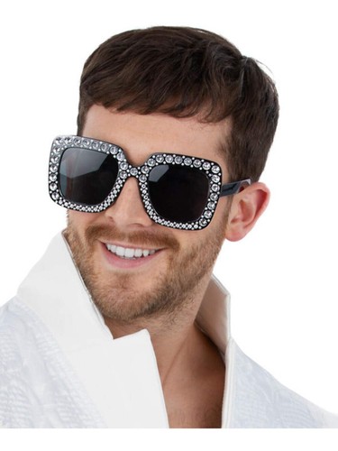 Noir disco bijoux lunettes - noir,
