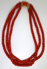 Ancien beau collier de perles