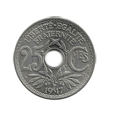Pièce - Monnaie de France - 25 Centimes Lindauer - 1917-1937