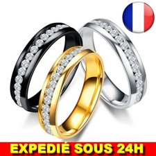 ✅ Bague Anneau Homme Acier