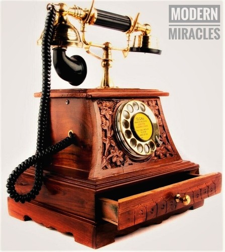 Ancien téléphone cadran - ancien, à
