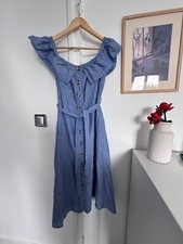 sublime robe milleraies bleue