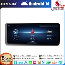 12.3" Android 14 8Go+128Go GPS CarPlay Autoradio Mercedes Classe C/GLC W205 X253