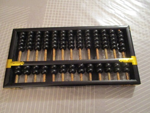 Boulier chinois bois - boulier, noir