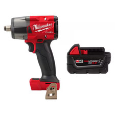 Milwaukee 18V Lithium-Ion Brushless Cordless Mid Torque 1/2 in Impact W/Fring W/