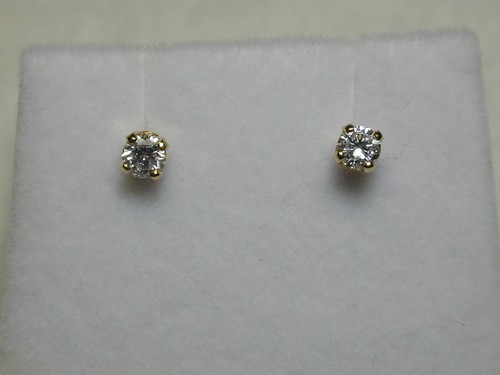 14k yellow round - 14k, diamond