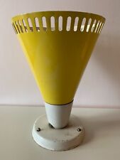 ANCIENNE APPLIQUE ANNEES 50 TOLE PERFOREE - DIABOLO JAUNE - VINTAGE