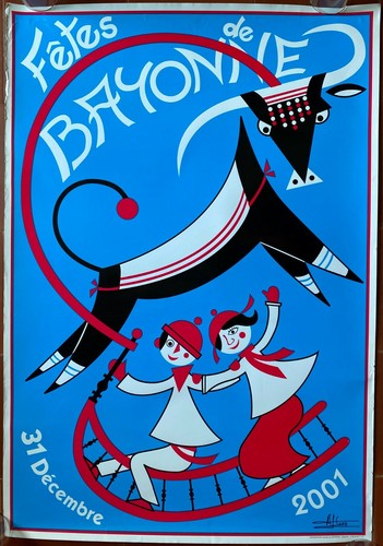 Affiche fetes bayonne 2001 - fetes,