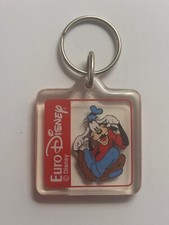 porte clé parc Euro Disney Disneyland Paris Dingo vintage Goofy keychain TBE