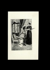❤️ 1913 Louis Malteste photogravure d'époque spanking bdsm fessée flagellation