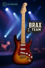Guitare Électrique Stratocaster Style Sunburst 3 Micros Single Coil Érable