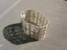 bracelet manchette en filigrane silver ? argent massif ? 46 gr 6,5cm de diametre