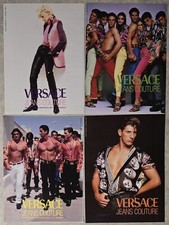 VERSACE JEAN COUTURE x4 ads Pubs Pack Collection Pages Magazines Italy 