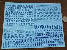 LOT 2 DECALCOMANIE DECALS ANCIEN WRC PUB RALLYE CHIFFRE BLEU 1/43