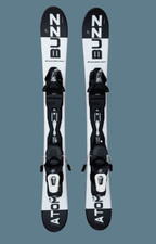 Buzz Noir Blanc 99 Cm Skis Avec Fixation Mini Lames De Ski Snowblades
