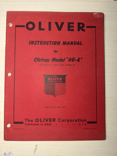 Oliver cletrac model 6 - oliver,