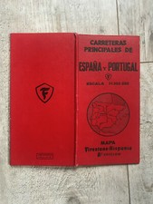 ANCIENNE CARTE ROUTIERE ESPAGNE PORUGAL FIRESTONE