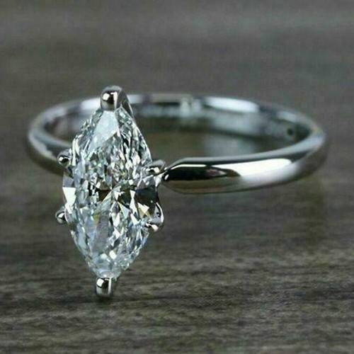 2ct marquise coupe - 2ct, véritable
