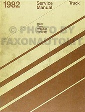 Manuel D'Atelier Voyager Dodge