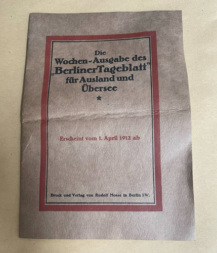 Vieux papier fascicule - papier, journal