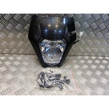 plaque phare tete fourche noir ktm universel adaptable moto trail enduro mecabo