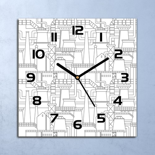 Horloge murale verre - horloge,