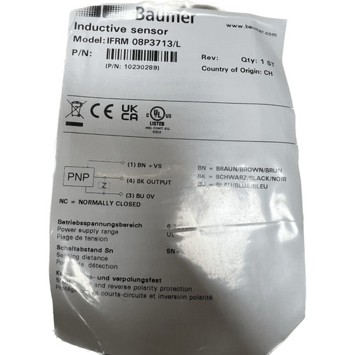Detecteur inductif baumer ifrm - detecteur,