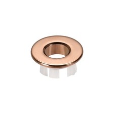 Couvercle Trop-Plein Garniture Évier Insert Cuivre Bouchon Rond Perforé Rose Or