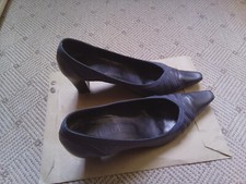 Escarpins cuir gris T39 peu portés