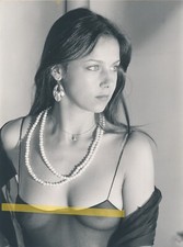 Étude nu anonyme amateur transparence photo photographie v. 1980 sexy femme