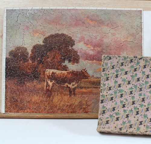 Puzzle bois ancien 1900 - ,