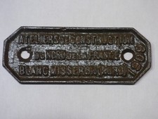 ancienne plaque constructeur